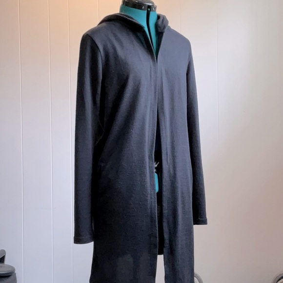Bluenotes long black Cardigan with pockets - Picture 1 of 6